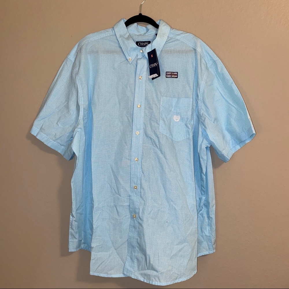 NTW Chaps Short Sleeve Button Down Big & Tall 3XB